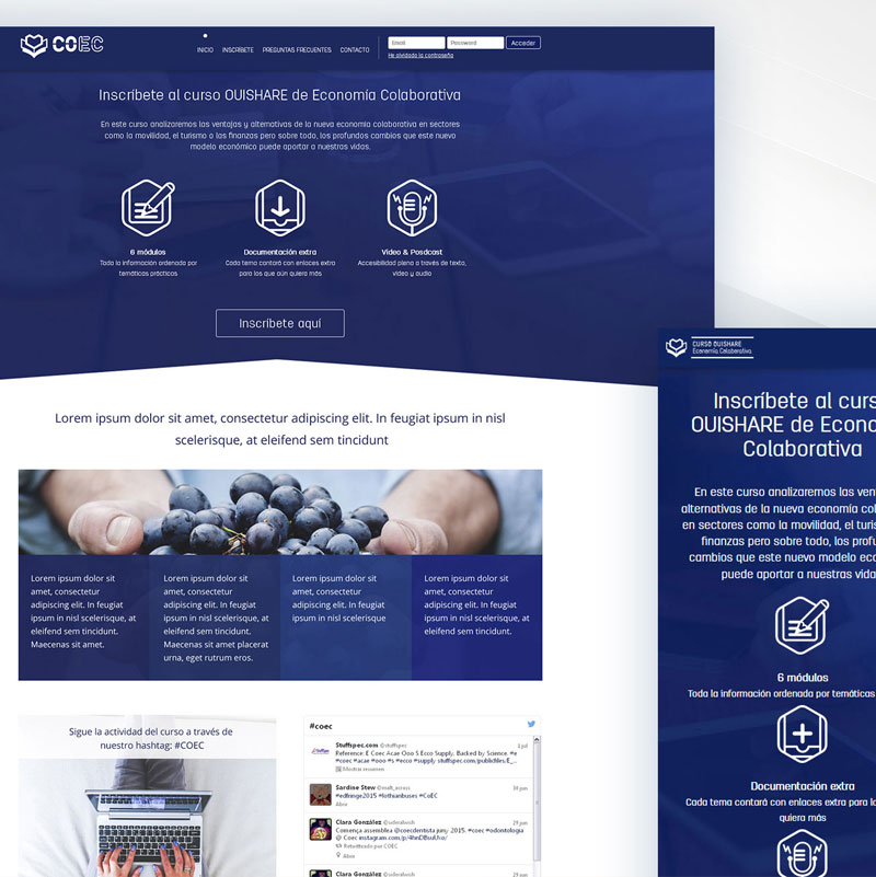 Diseño UX/UI Plataforma de cursos MOOC