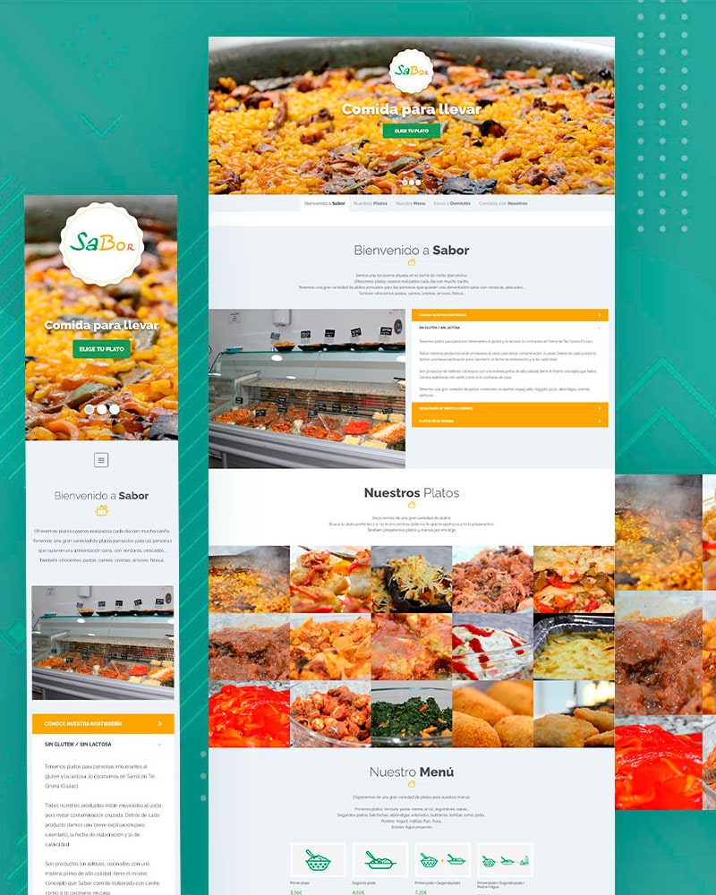Diseño UI y maquetación One page